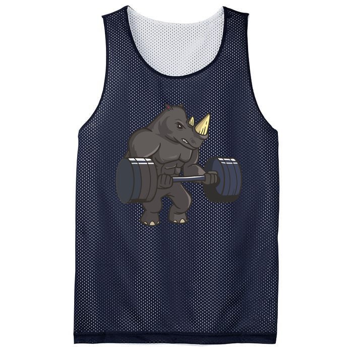 Rhinoceros Powerlifting Weightlifting Gym Rhino Lovers Gift Mesh Reversible Basketball Jersey Tank