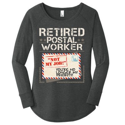 Retired Postal Worker Mailman Postman Mail Carrier Women's Perfect Tri Tunic Long Sleeve Shirt