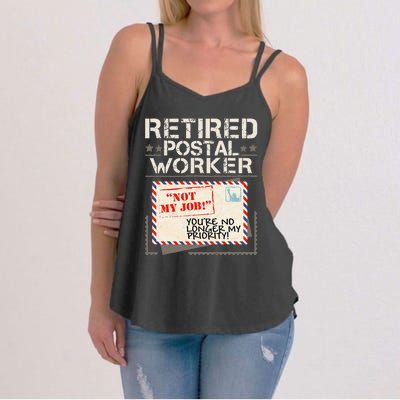 Retired Postal Worker Mailman Postman Mail Carrier Women's Strappy Tank