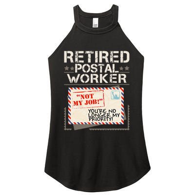 Retired Postal Worker Mailman Postman Mail Carrier Women's Perfect Tri Rocker Tank