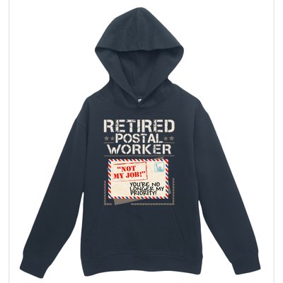 Retired Postal Worker Mailman Postman Mail Carrier Urban Pullover Hoodie