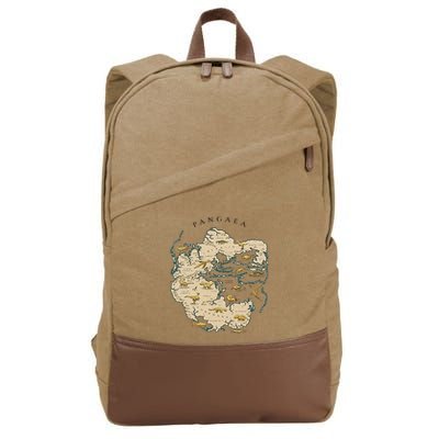 Reunite Pangaea World Map History Geology Earth Geologist Cotton Canvas Backpack