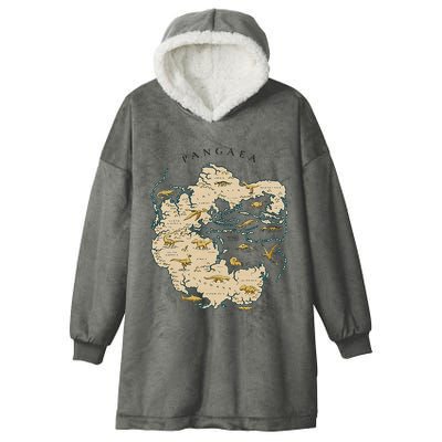 Reunite Pangaea World Map History Geology Earth Geologist Hooded Wearable Blanket