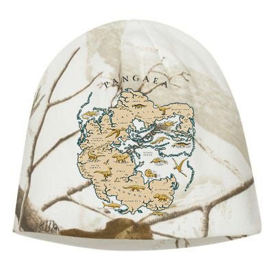 Reunite Pangaea World Map History Geology Earth Geologist Kati - Camo Knit Beanie