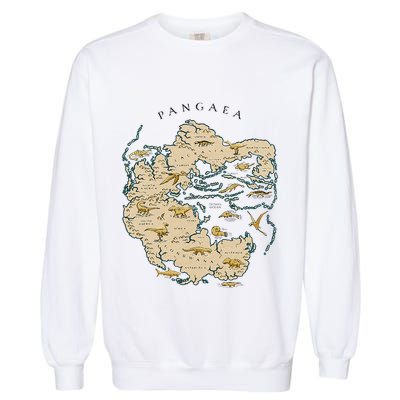 Reunite Pangaea World Map History Geology Earth Geologist Garment-Dyed Sweatshirt