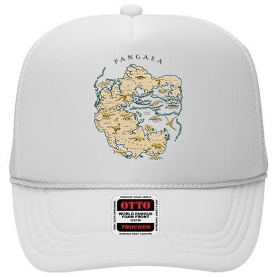 Reunite Pangaea World Map History Geology Earth Geologist High Crown Mesh Back Trucker Hat