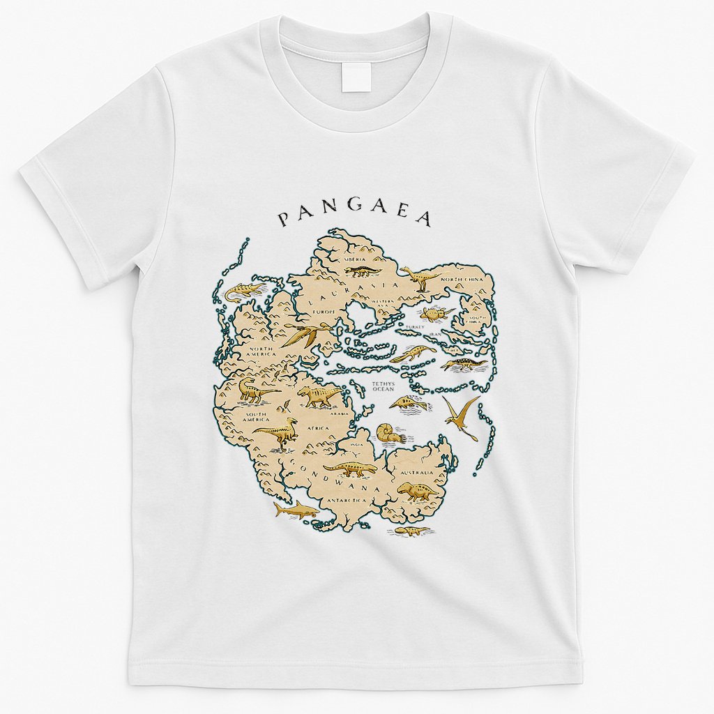 Reunite Pangaea World Map History Geology Earth Geologist T-Shirt