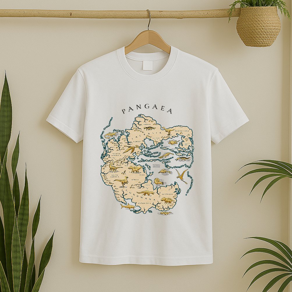 Reunite Pangaea World Map History Geology Earth Geologist T-Shirt