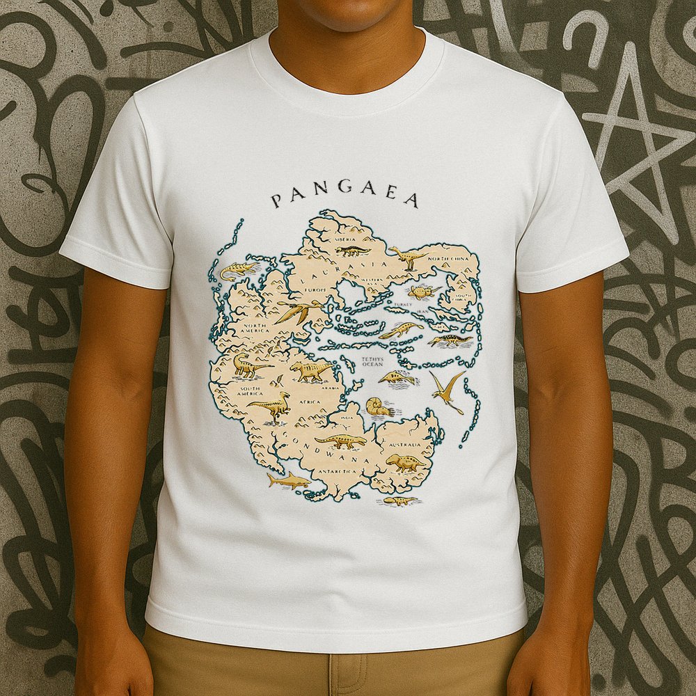 Reunite Pangaea World Map History Geology Earth Geologist T-Shirt