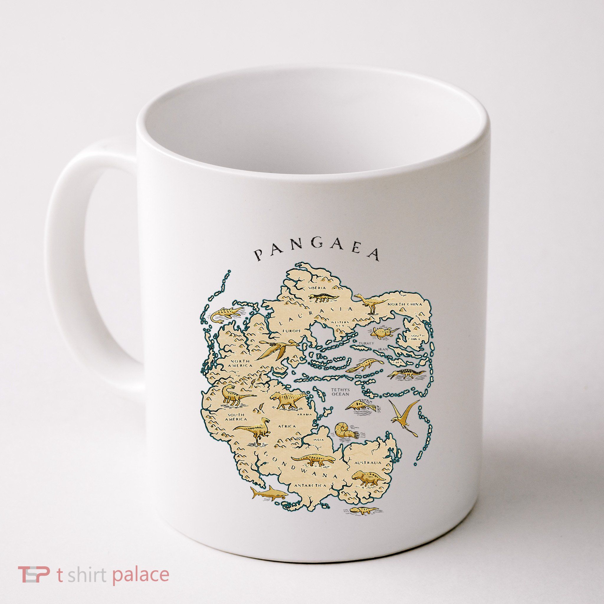 Reunite Pangaea World Map History Geology Earth Geologist Mug