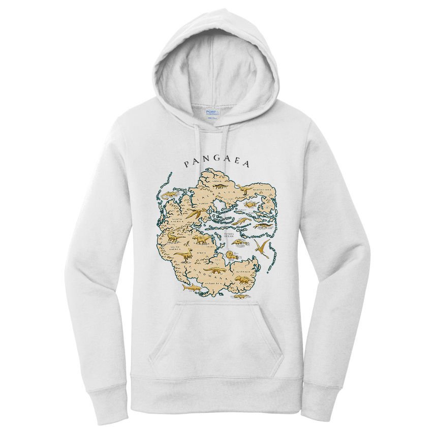 Reunite Pangaea World Map History Geology Earth Geologist Women's Pullover Hoodie