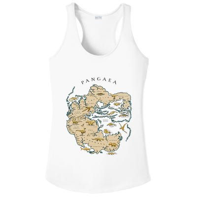 Reunite Pangaea World Map History Geology Earth Geologist Ladies PosiCharge Competitor Racerback Tank