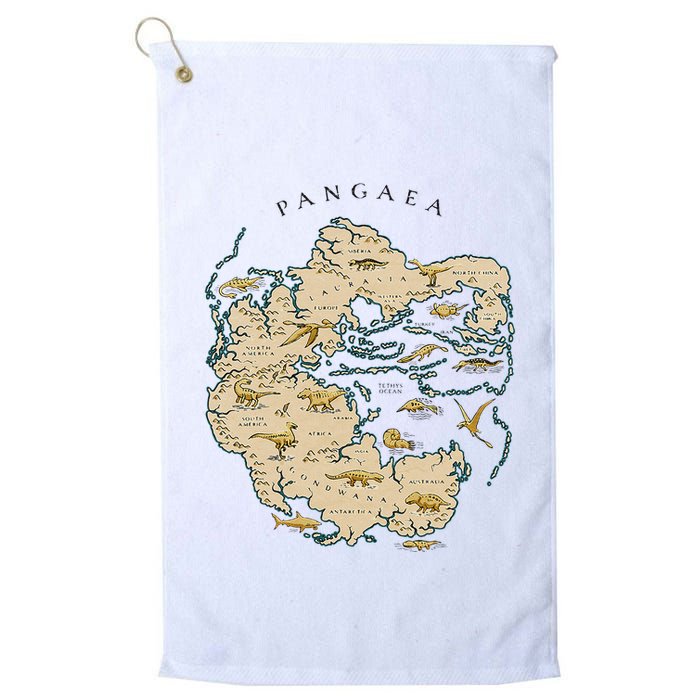 Reunite Pangaea World Map History Geology Earth Geologist Golf Towel