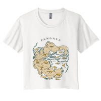Reunite Pangaea World Map History Geology Earth Geologist Women's Crop Top Tee