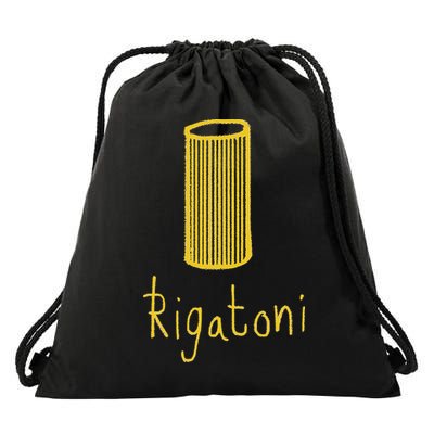 Rigatoni Pasta Wear Your Love Of Pasta Funny Drawstring Bag