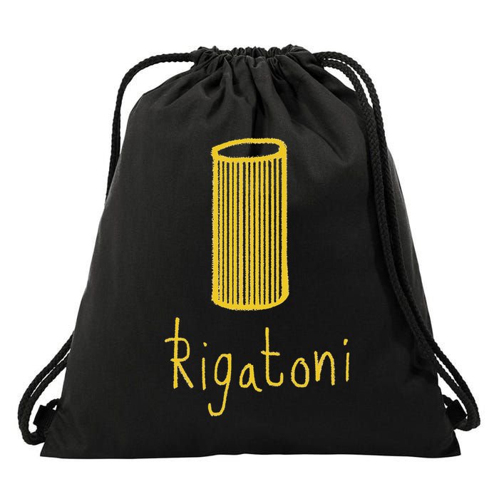 Rigatoni Pasta Wear Your Love Of Pasta Funny Drawstring Bag