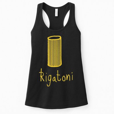 Rigatoni Pasta Wear Your Love Of Pasta Funny Womens Tank Top