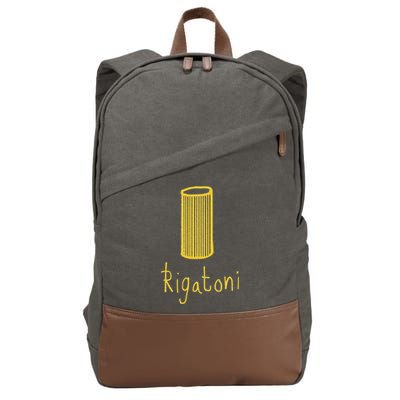 Rigatoni Pasta Wear Your Love Of Pasta Funny Cotton Canvas Backpack