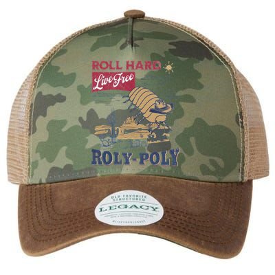 Roly Poly Western Rodeo Cowboy Dung Beetle Retro Legacy Tie Dye Trucker Hat