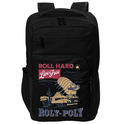 Roly Poly Western Rodeo Cowboy Dung Beetle Retro Impact Tech Backpack