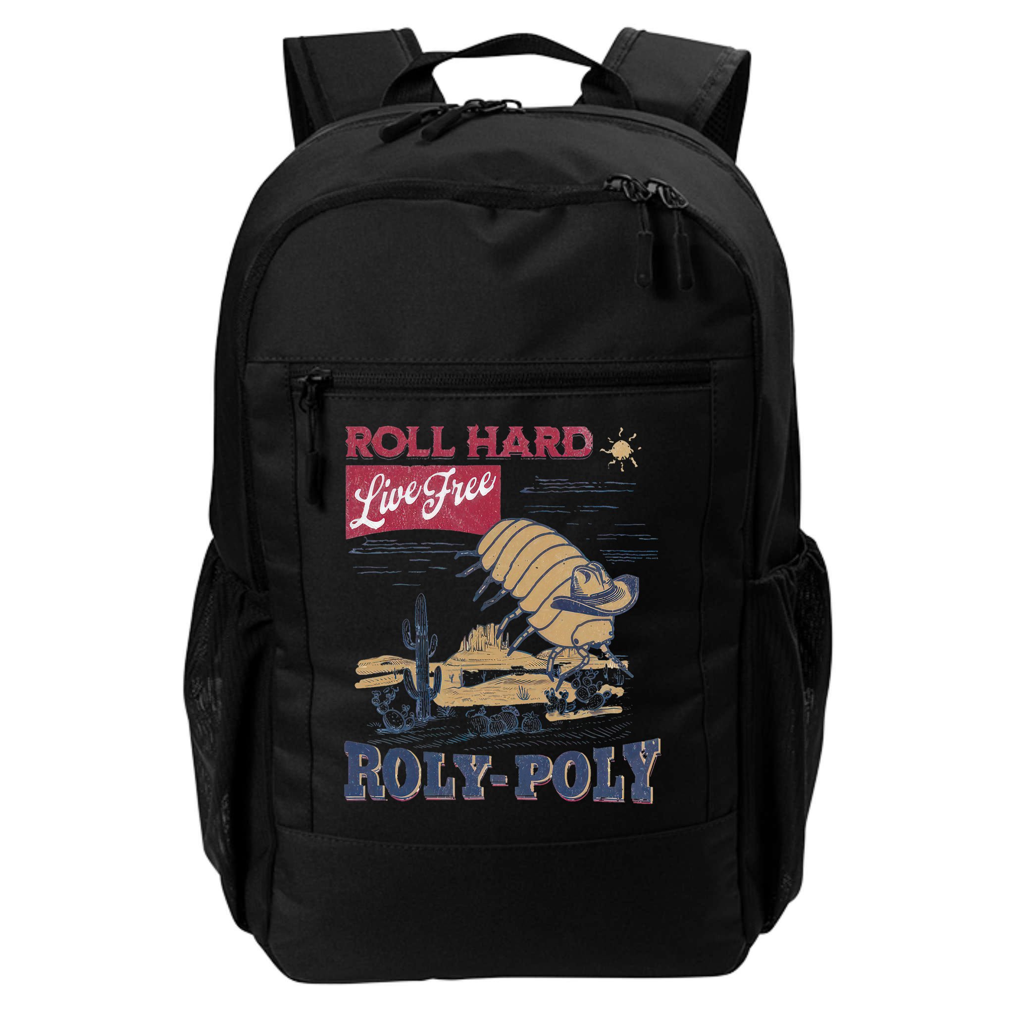 Roly Poly Western Rodeo Cowboy Dung Beetle Retro Backpack