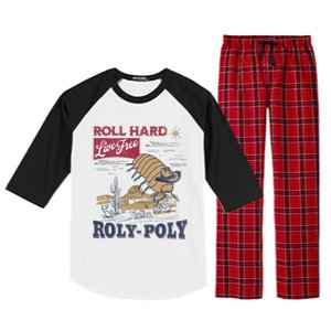 Roly Poly Western Rodeo Cowboy Dung Beetle Retro Raglan Sleeve Pajama Set