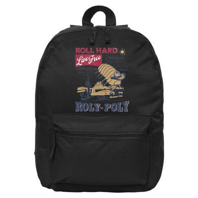 Roly Poly Western Rodeo Cowboy Dung Beetle Retro 16 in Basic Backpack