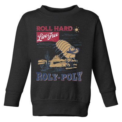 Roly Poly Western Rodeo Cowboy Dung Beetle Retro Toddler Sweatshirt