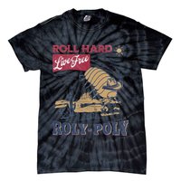 Roly Poly Western Rodeo Cowboy Dung Beetle Retro Tie-Dye T-Shirt