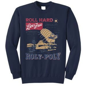 Roly Poly Western Rodeo Cowboy Dung Beetle Retro Tall Sweatshirt