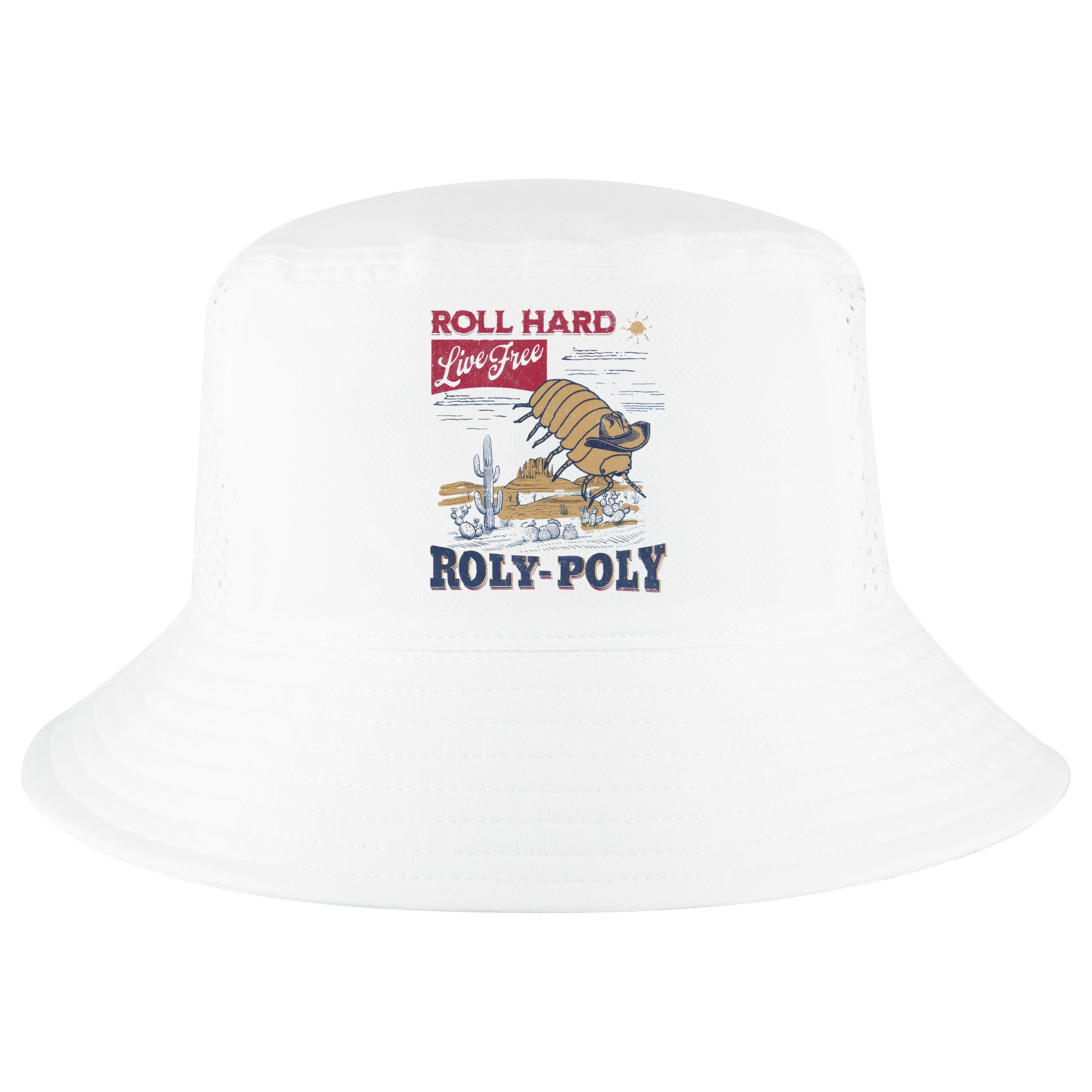 Roly Poly Western Rodeo Cowboy Dung Beetle Retro Cool Comfort Performance Bucket Hat