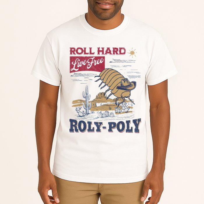 Roly Poly Western Rodeo Cowboy Dung Beetle Retro Tall T-Shirt