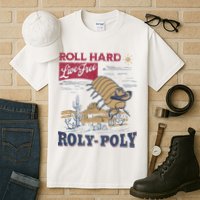 Roly Poly Western Rodeo Cowboy Dung Beetle Retro Tall T-Shirt