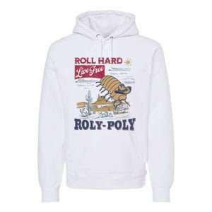 Roly Poly Western Rodeo Cowboy Dung Beetle Retro Premium Hoodie