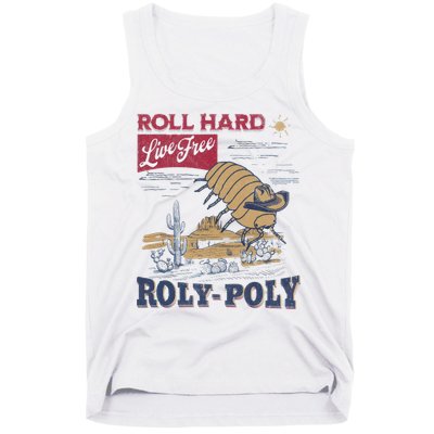 Roly Poly Western Rodeo Cowboy Dung Beetle Retro Tank Top