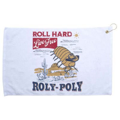 Roly Poly Western Rodeo Cowboy Dung Beetle Retro Grommeted Golf Towel