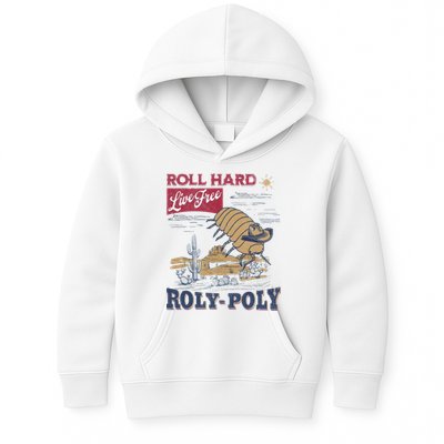 Roly Poly Western Rodeo Cowboy Dung Beetle Retro Kids Hoodie