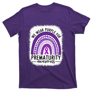 Rainbow Preemie - We Wear Purple for Prematurity Awareness T-Shirt