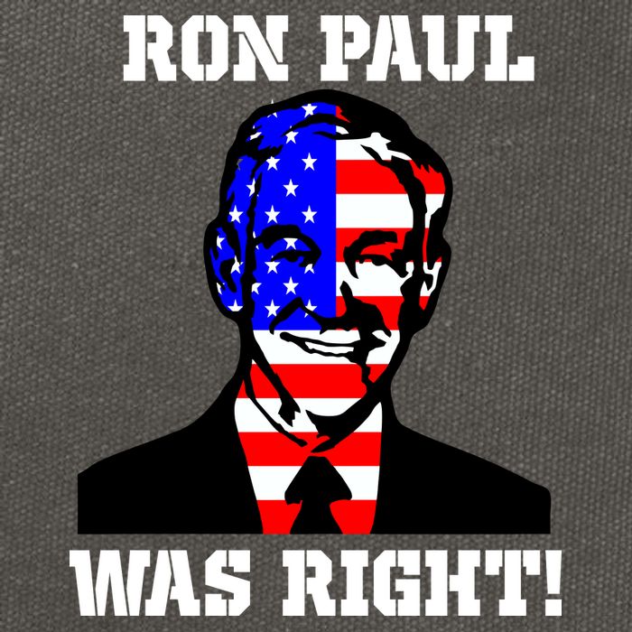 Ron Paul Was Right Cotton Canvas Backpack