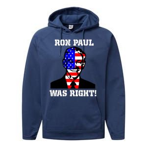 Ron Paul Was Right Performance Fleece Hoodie