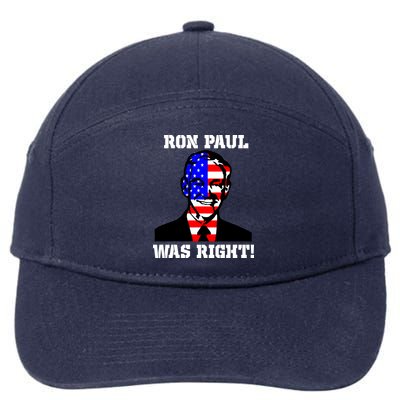 Ron Paul Was Right 7-Panel Snapback Hat