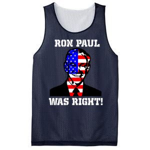 Ron Paul Was Right Mesh Reversible Basketball Jersey Tank