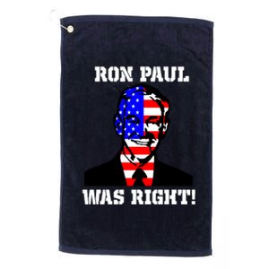 Ron Paul Was Right Platinum Collection Golf Towel