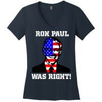 Ron Paul Was Right Women's V-Neck T-Shirt