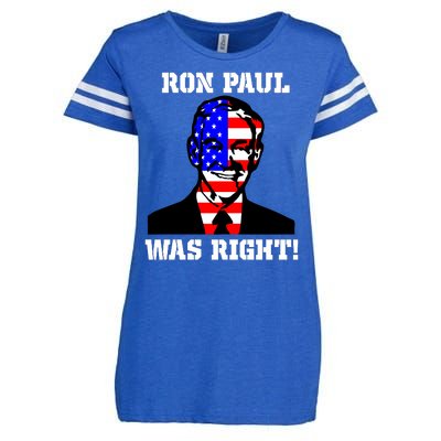 Ron Paul Was Right Enza Ladies Jersey Football T-Shirt