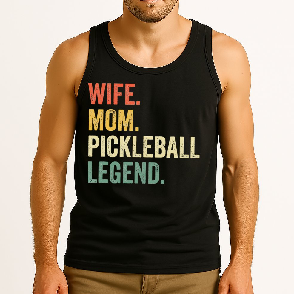 Retro Pickleball Wife Mom Legend Vintage Mother's Day Tank Top