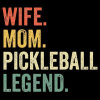 Retro Pickleball Wife Mom Legend Vintage Mother's Day Women's Crop Top Tee