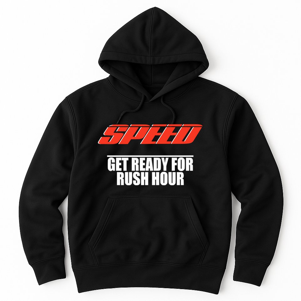 Robert Pattinson Wearing Speed Get Ready For Rush Hour Hoodie