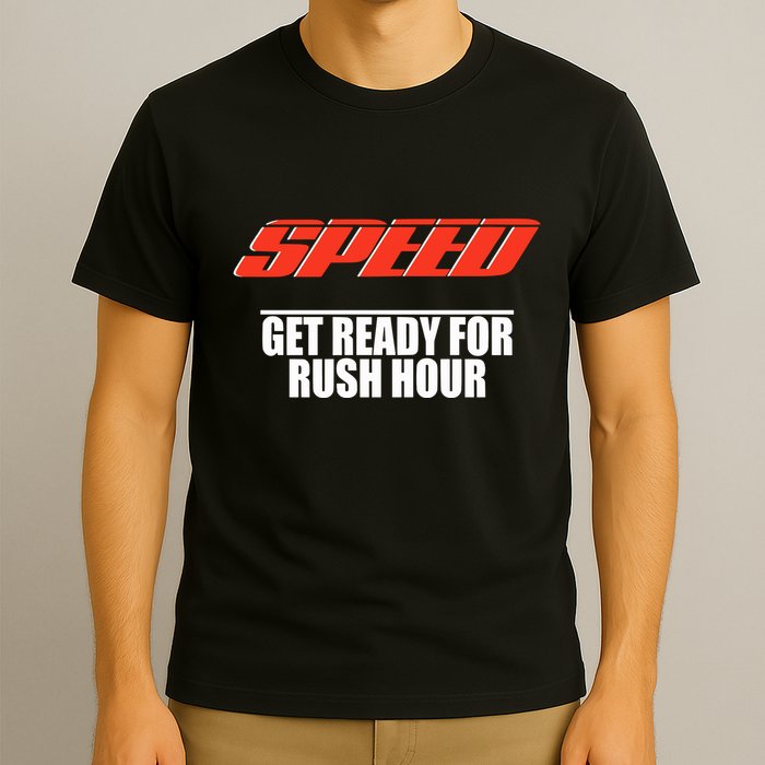 Robert Pattinson Wearing Speed Get Ready For Rush Hour T-Shirt