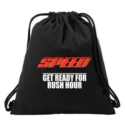 Robert Pattinson Wearing Speed Get Ready For Rush Hour Drawstring Bag